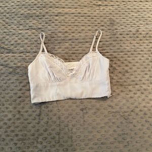 Princess Polly Old School Love Crop Top Blue